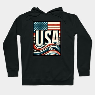 Usa flag vintage Hoodie